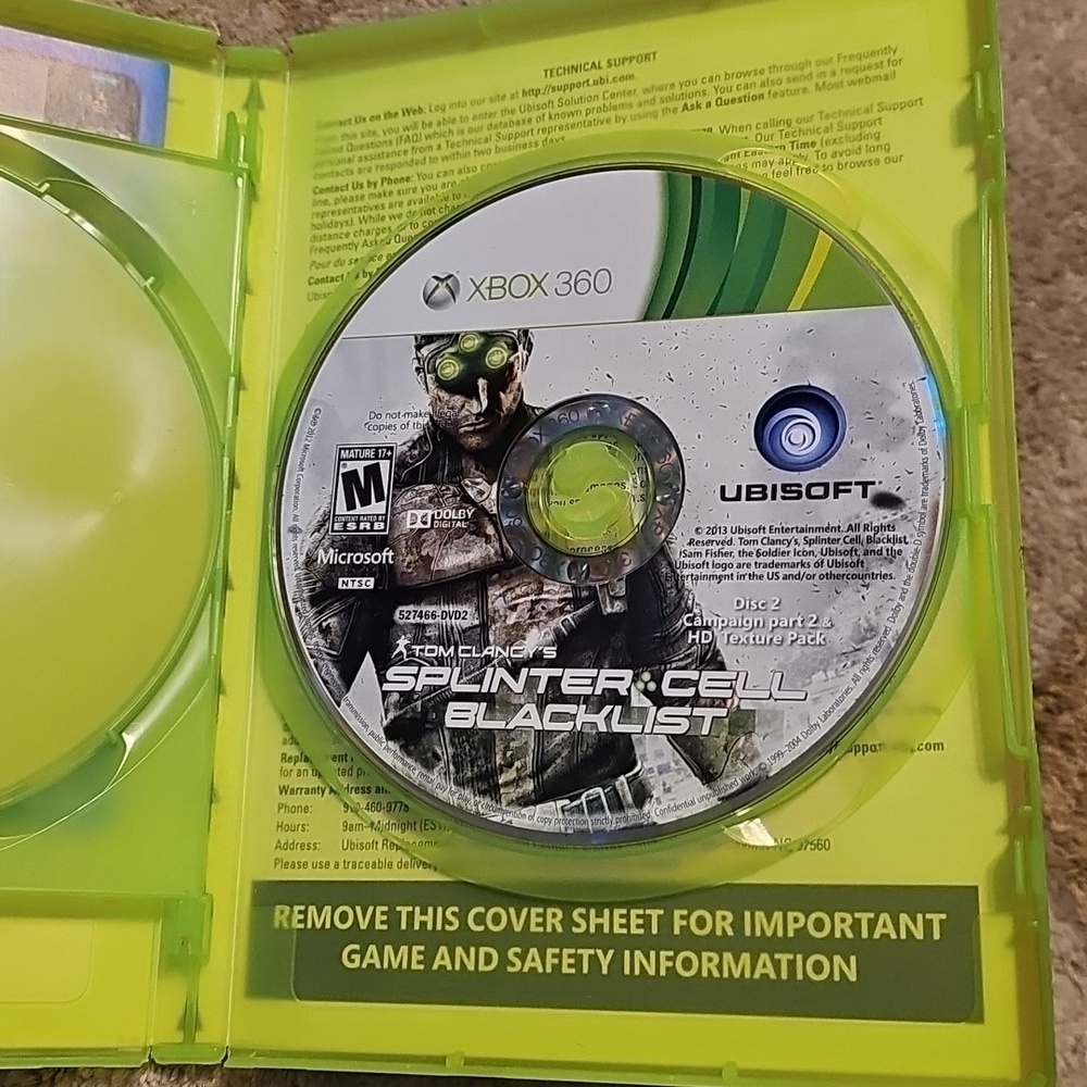 Xbox 360 Splinter Cell Blacklist - Picture 3 of 4